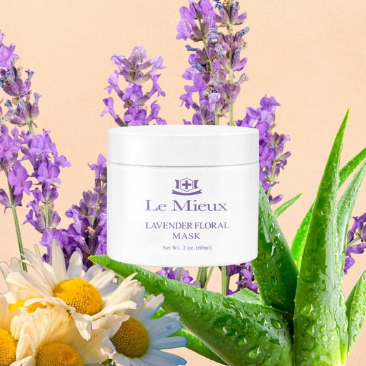 Lavender Floral Mask